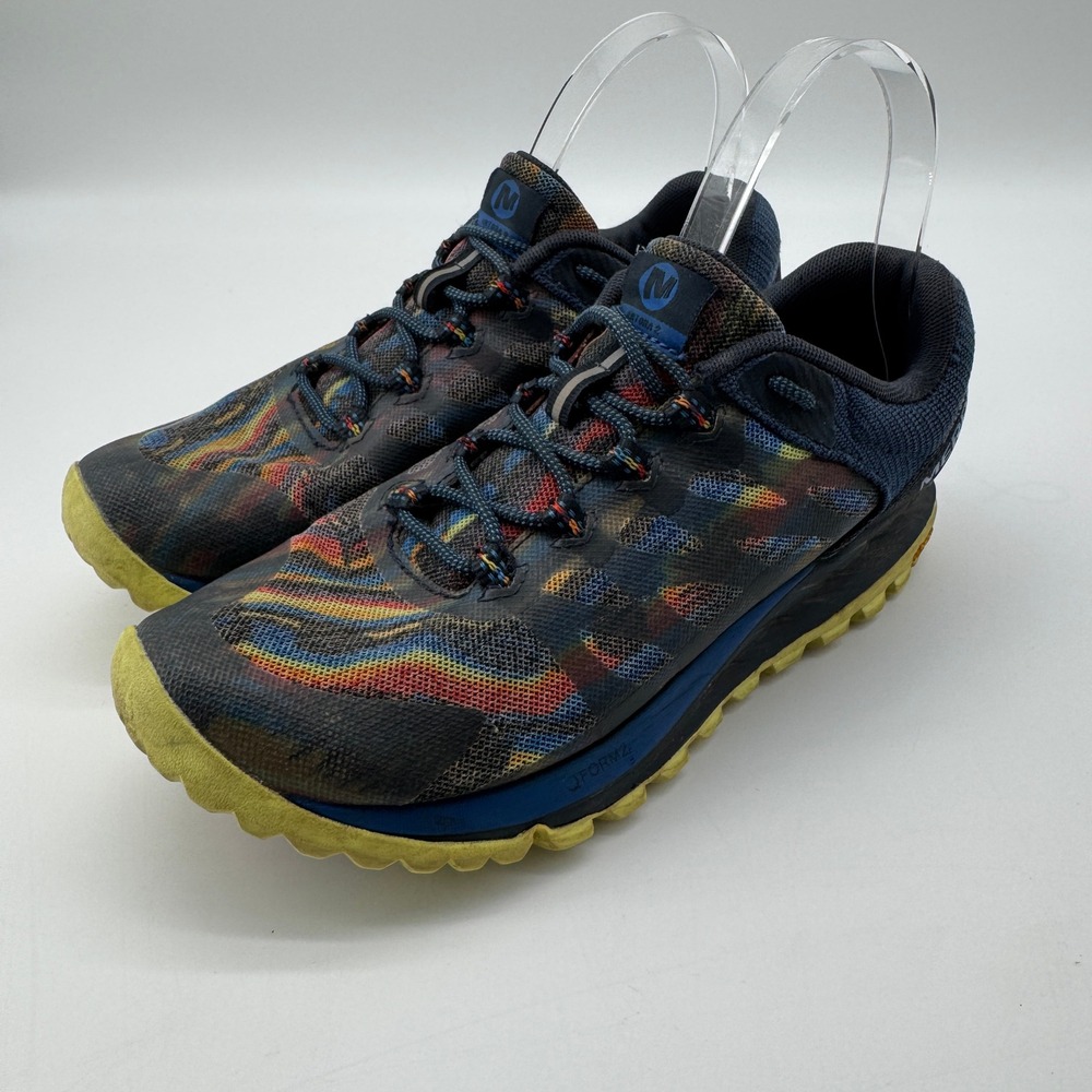 Merrell Antora 2 Trail Running Shoes Womens 8 Rainbow Vibram Gorpcore Outdoor